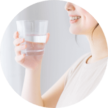 十分な水分補給を